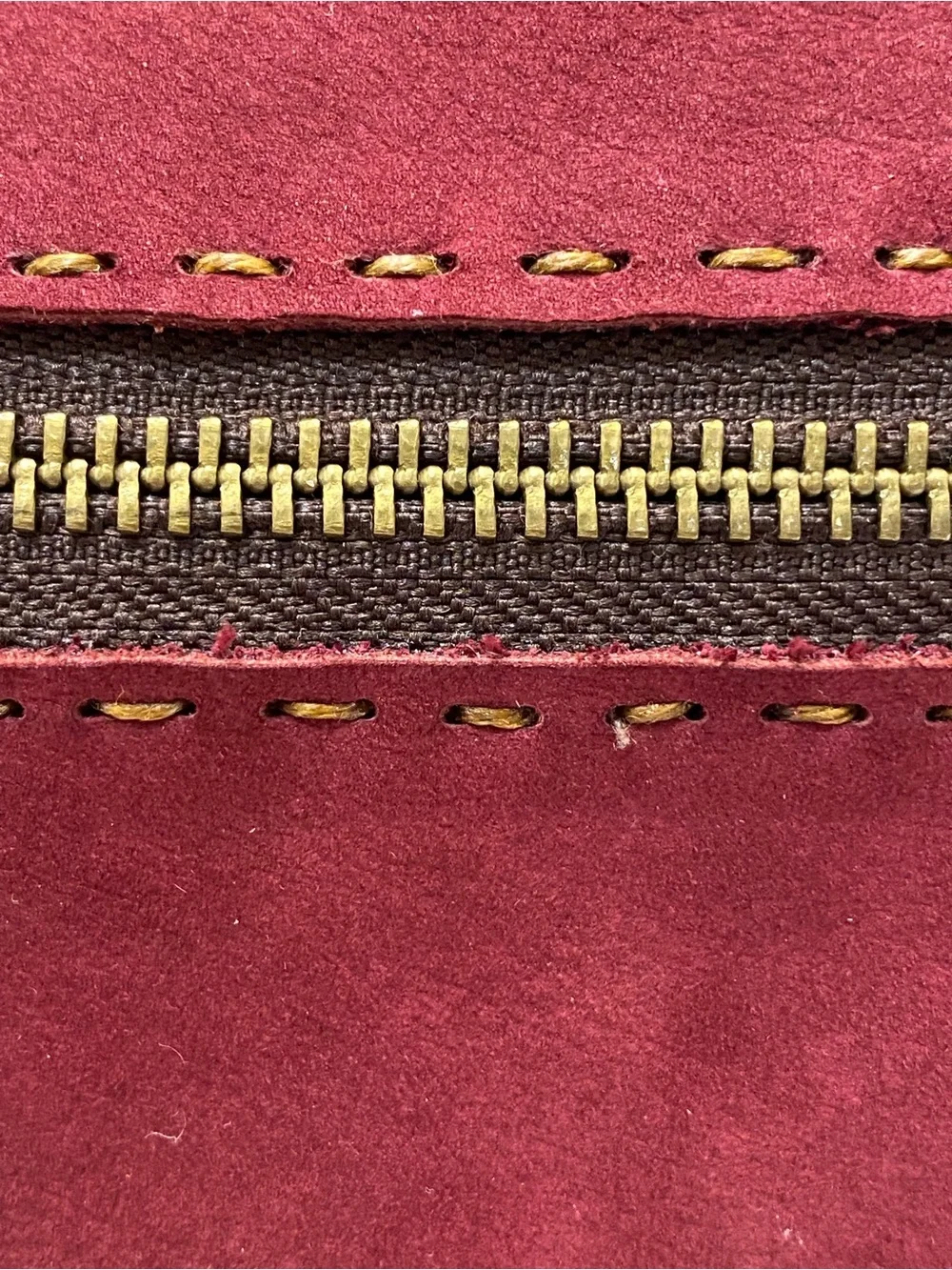 Carla Mancini Burgundy Suede Handbag